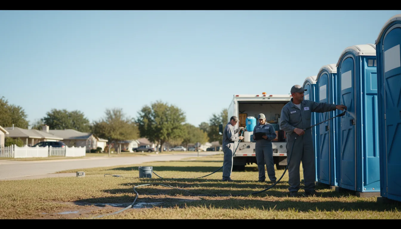 Long-Term Portable Toilet Rental in Fayetteville, TX near me